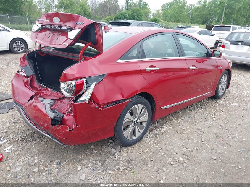 2013 Hyundai Sonata VIN KMHEC4A49DA083798 IAAI salvage auction — FRONT & REAR, Junk Bill Of Sale Mv2459 (Wisconsin), sold $275 on 2026-07-23 (photo 4)