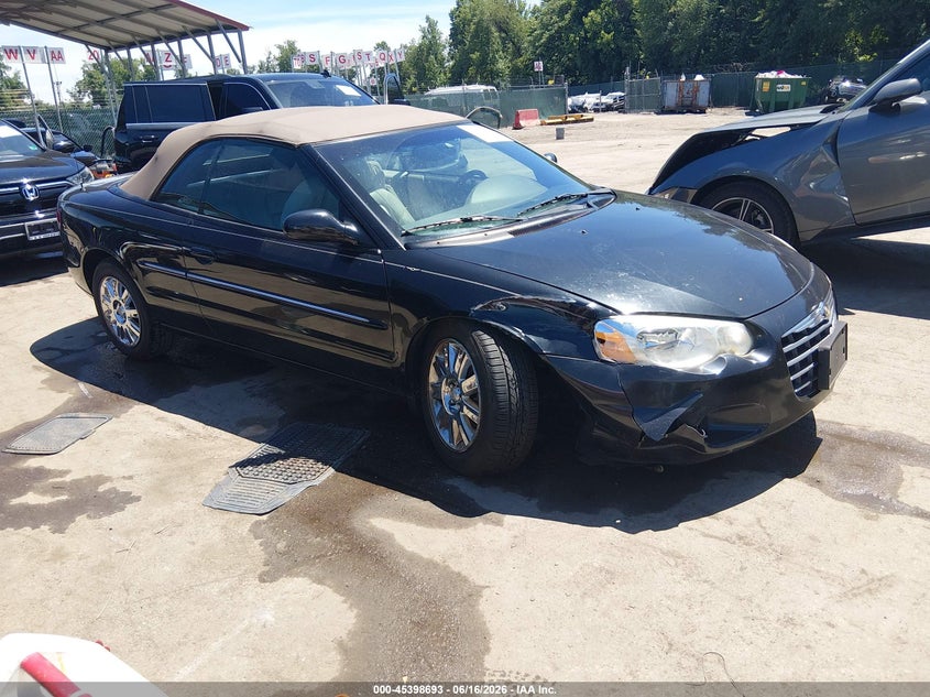2004 Chrysler Sebring VIN 1C3EL65R84N157246 IAAI salvage auction — FRONT END, Salvage - Greater Than 75% (Maryland), sold $275 on 2026-07-09 (photo 1)