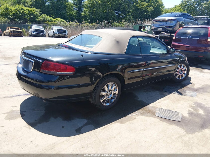 2004 Chrysler Sebring VIN 1C3EL65R84N157246 IAAI salvage auction — FRONT END, Salvage - Greater Than 75% (Maryland), sold $275 on 2026-07-09 (photo 4)