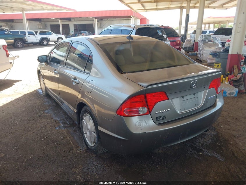 2007 Honda Civic hybrid VIN JHMFA36277S003640 IAAI salvage auction — FRONT END, Clear (Arizona), sold $25 on 2026-07-21 (photo 3)