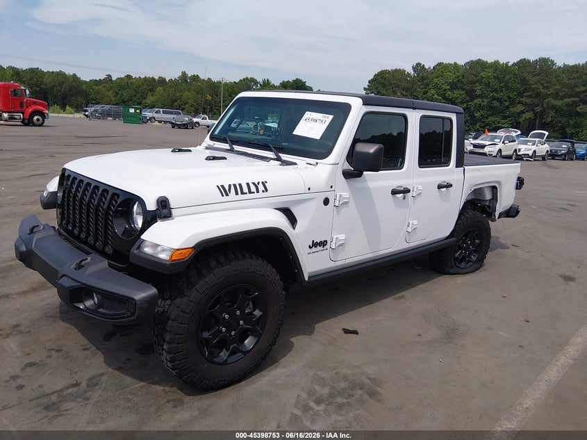 2023 Jeep Gladiator VIN 1C6HJTAG1PL572790 IAAI salvage auction — SUSPENSION, Salvage (North Carolina), sold $7,100 on 2026-07-29 (photo 2)