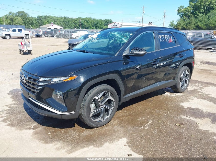 2022 Hyundai Tucson VIN 5NMJFCAEXNH079666 IAAI salvage auction — STORM DAMAGE, Salvage Title, sold $7,400 on 2026-07-19 (photo 2)