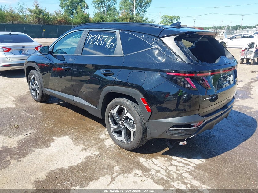 2022 Hyundai Tucson VIN 5NMJFCAEXNH079666 IAAI salvage auction — STORM DAMAGE, Salvage Title, sold $7,400 on 2026-07-19 (photo 3)