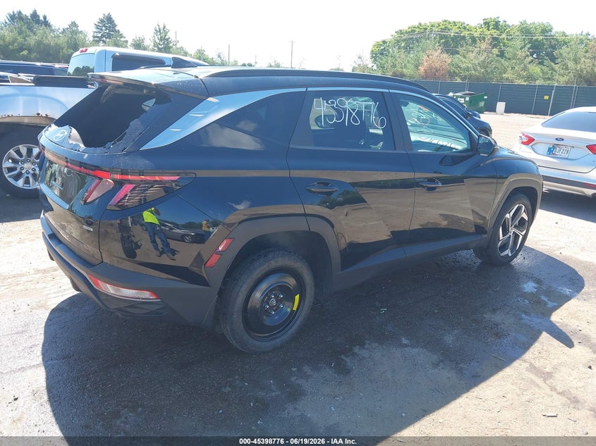 2022 Hyundai Tucson VIN 5NMJFCAEXNH079666 IAAI salvage auction — STORM DAMAGE, Salvage Title, sold $7,400 on 2026-07-19 (photo 4)