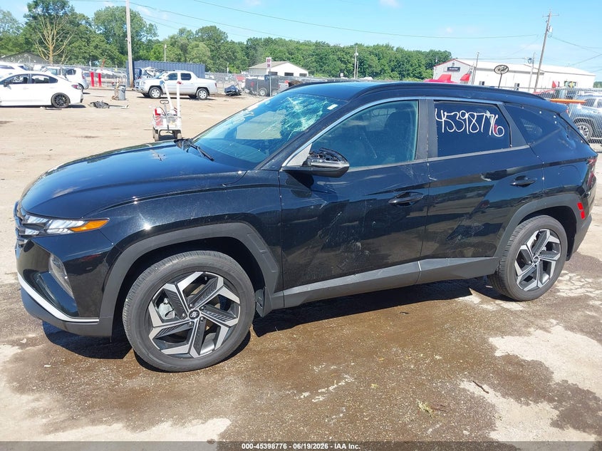 2022 Hyundai Tucson VIN 5NMJFCAEXNH079666 IAAI salvage auction — STORM DAMAGE, Salvage Title, sold $7,400 on 2026-07-19 (photo 6)