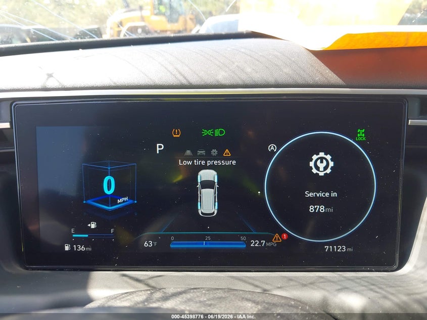 2022 Hyundai Tucson VIN 5NMJFCAEXNH079666 IAAI salvage auction — STORM DAMAGE, Salvage Title, sold $7,400 on 2026-07-19 (photo 7)