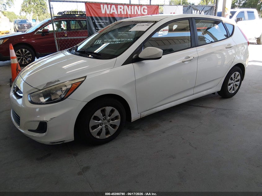2016 Hyundai Accent VIN KMHCT5AEXGU278334 IAAI salvage auction — NORMAL WEAR, Clear (Montana), sold $725 on 2026-07-15 (photo 2)