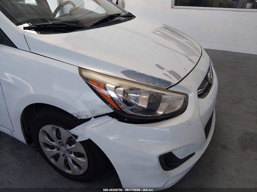2016 Hyundai Accent VIN KMHCT5AEXGU278334 IAAI salvage auction — NORMAL WEAR, Clear (Montana), sold $725 on 2026-07-15 (photo 6)