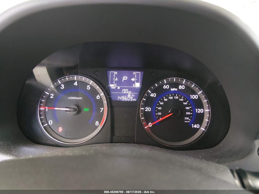 2016 Hyundai Accent VIN KMHCT5AEXGU278334 IAAI salvage auction — NORMAL WEAR, Clear (Montana), sold $725 on 2026-07-15 (photo 7)