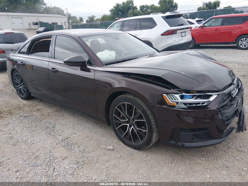2020 Audi S8 VIN WAU8SAF84LN007005 IAAI salvage auction — FRONT END, Salvage (Kentucky), sold $18,900 on 2026-08-01 (photo 1)