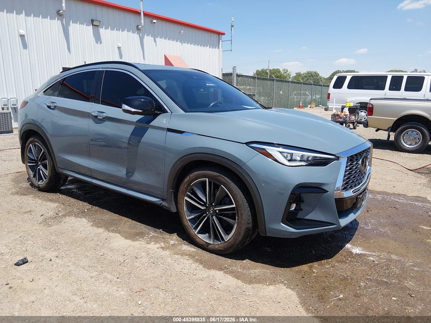 2022 Infiniti Qx55 VIN 3PCAJ5L36NF106529 IAAI salvage auction — HAIL, Salvage (Kansas), sold $13,200 on 2026-08-01 (photo 1)