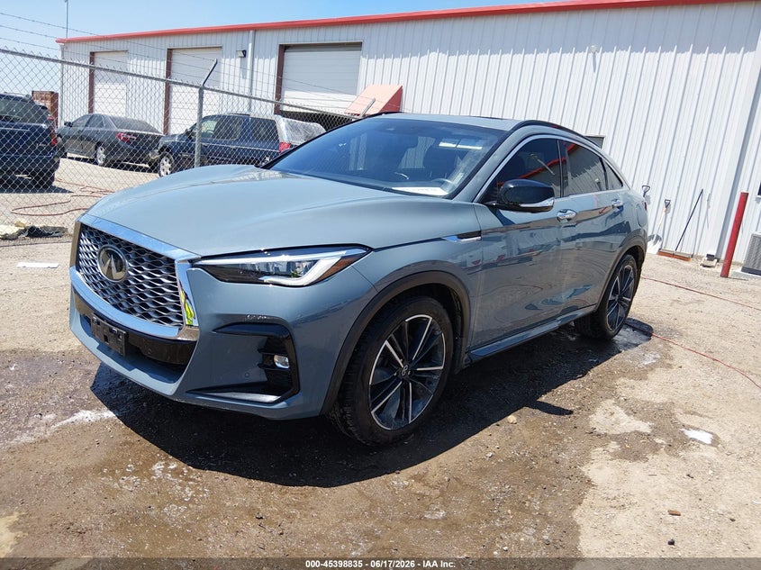 2022 Infiniti Qx55 VIN 3PCAJ5L36NF106529 IAAI salvage auction — HAIL, Salvage (Kansas), sold $13,200 on 2026-08-01 (photo 2)
