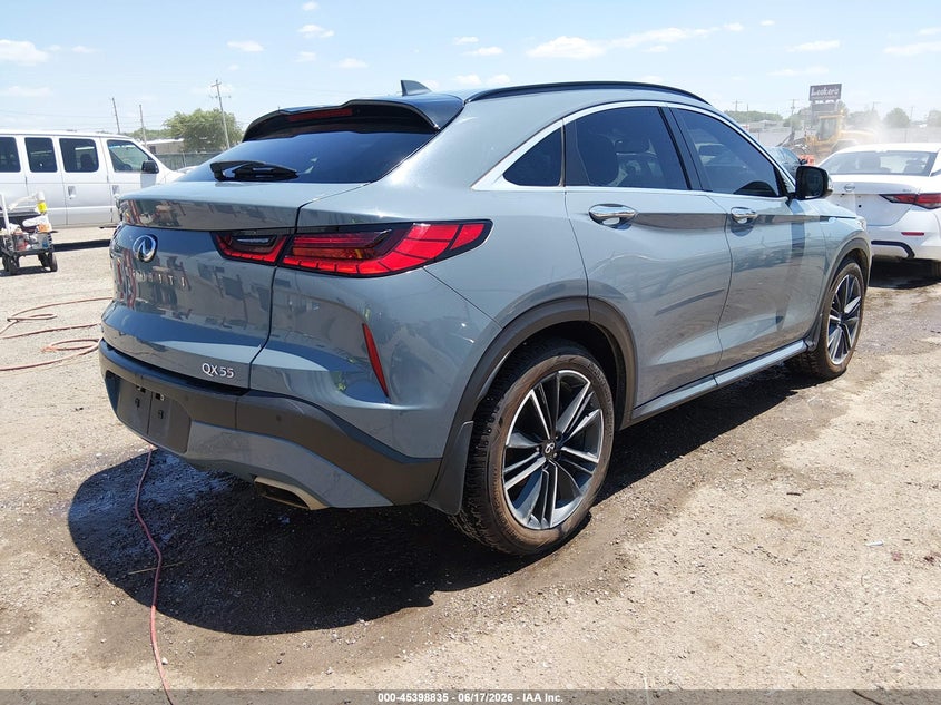 2022 Infiniti Qx55 VIN 3PCAJ5L36NF106529 IAAI salvage auction — HAIL, Salvage (Kansas), sold $13,200 on 2026-08-01 (photo 4)