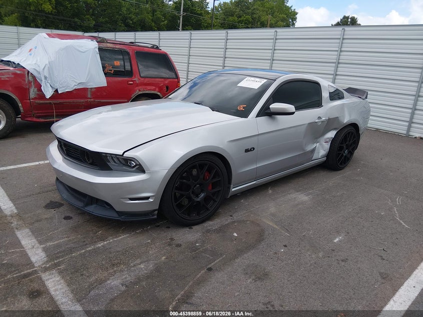 2012 Ford Mustang VIN 1ZVBP8CF7C5248494 IAAI salvage auction — SIDE, Clear (Tennessee), sold $11,100 on 2026-07-31 (photo 2)