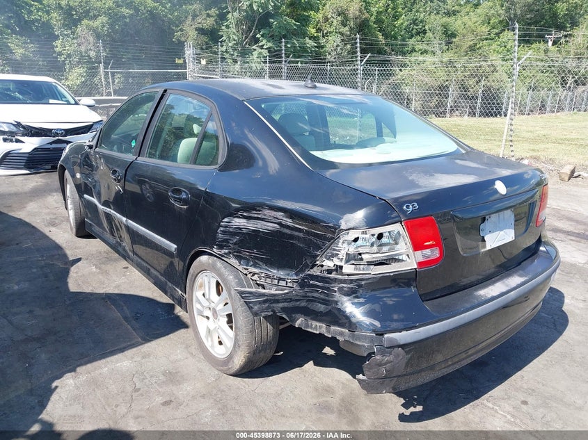 2006 Saab 9-3 VIN YS3FD45Y261115960 IAAI salvage auction — LEFT SIDE, Salvage (North Carolina), sold $200 on 2026-07-16 (photo 3)