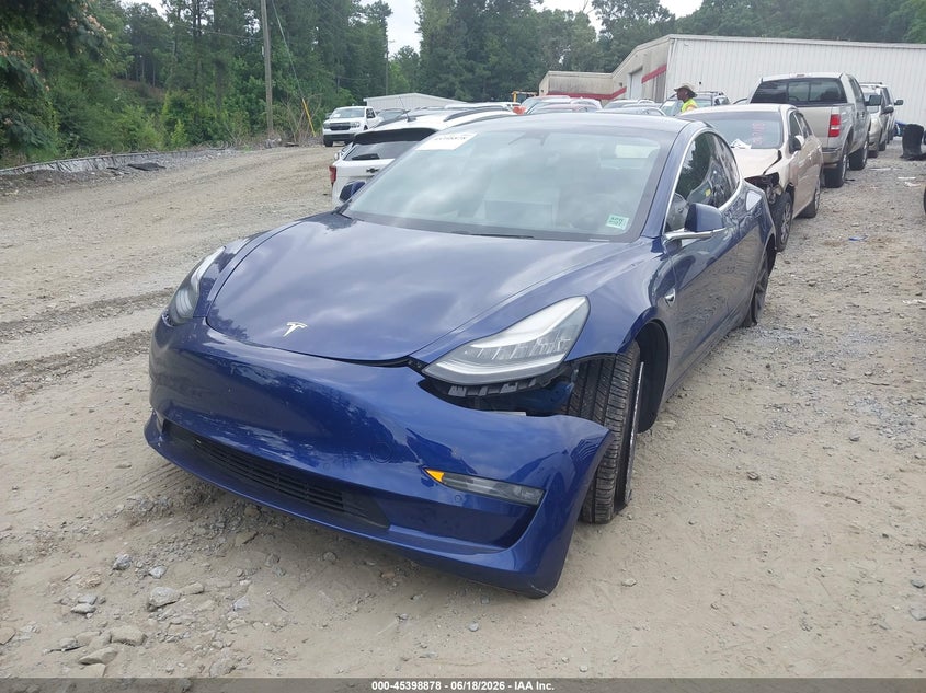 2018 Tesla Model 3 VIN 5YJ3E1EB1JF086081 IAAI salvage auction — FRONT END, Salvage Title, sold $4,750 on 2026-07-23 (photo 2)