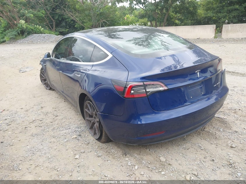 2018 Tesla Model 3 VIN 5YJ3E1EB1JF086081 IAAI salvage auction — FRONT END, Salvage Title, sold $4,750 on 2026-07-23 (photo 3)