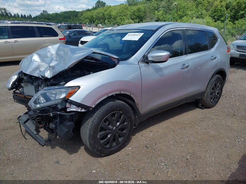 2015 Nissan Rogue VIN KNMAT2MV7FP541348 IAAI salvage auction — FRONT END, Salvage (Illinois), sold $450 on 2026-07-22 (photo 2)