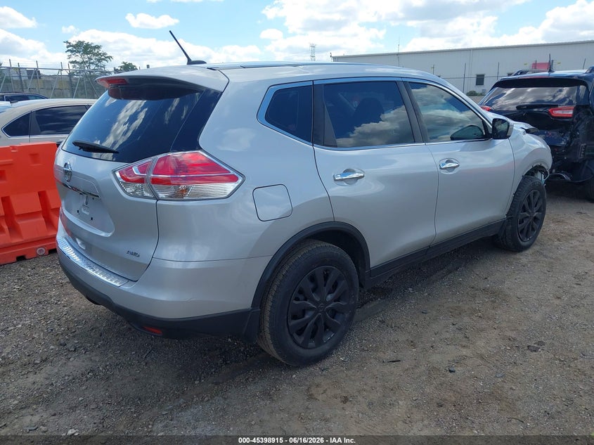 2015 Nissan Rogue VIN KNMAT2MV7FP541348 IAAI salvage auction — FRONT END, Salvage (Illinois), sold $450 on 2026-07-22 (photo 4)