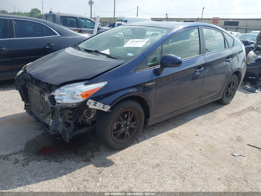 2014 Toyota Prius VIN JTDKN3DUXE0358383 IAAI salvage auction — FRONT END, Salvage Title, sold $1,800 on 2026-07-29 (photo 2)