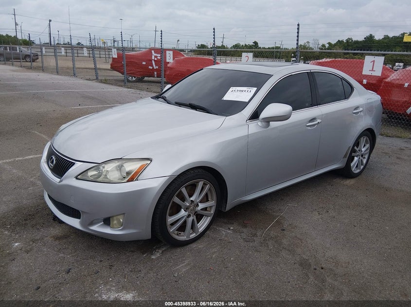 2006 Lexus Is VIN JTHBE262965008302 IAAI salvage auction — VANDALISM, Salvage (Louisiana), sold $1,500 on 2026-07-13 (photo 2)