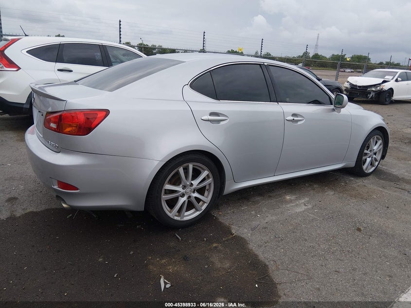 2006 Lexus Is VIN JTHBE262965008302 IAAI salvage auction — VANDALISM, Salvage (Louisiana), sold $1,500 on 2026-07-13 (photo 4)