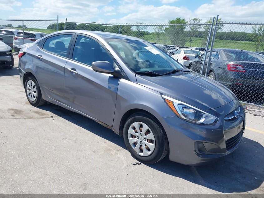 2016 Hyundai Accent VIN KMHCT4AE8GU156209 IAAI salvage auction — FRONT & REAR, Salvage (Iowa), sold $25 on 2026-07-21 (photo 1)