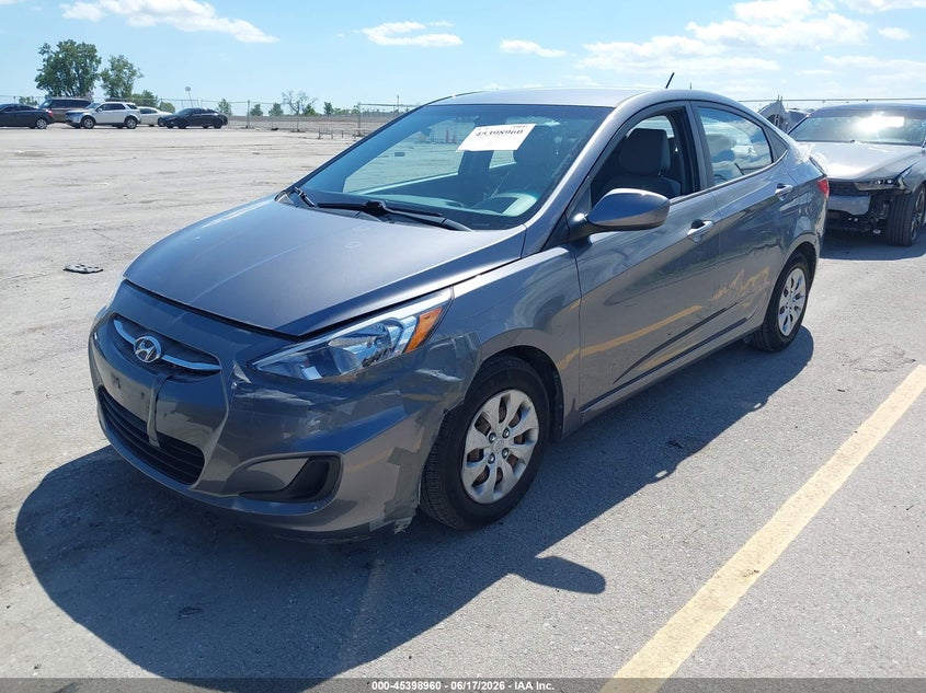 2016 Hyundai Accent VIN KMHCT4AE8GU156209 IAAI salvage auction — FRONT & REAR, Salvage (Iowa), sold $25 on 2026-07-21 (photo 2)