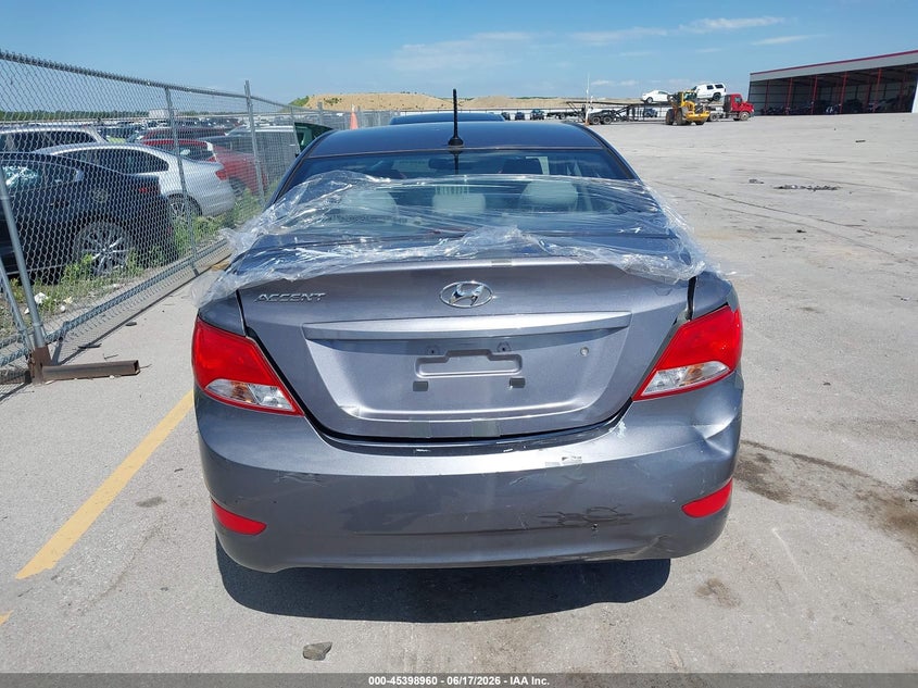 2016 Hyundai Accent VIN KMHCT4AE8GU156209 IAAI salvage auction — FRONT & REAR, Salvage (Iowa), sold $25 on 2026-07-21 (photo 6)