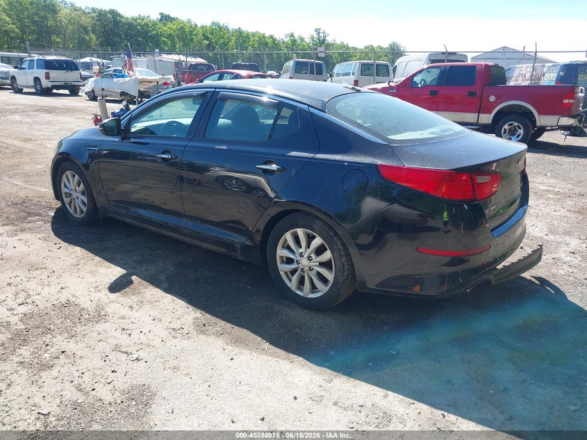 2014 Kia Optima VIN 5XXGN4A74EG268736 IAAI salvage auction — NORMAL WEAR, Clear (Maryland), sold $425 on 2026-07-21 (photo 3)