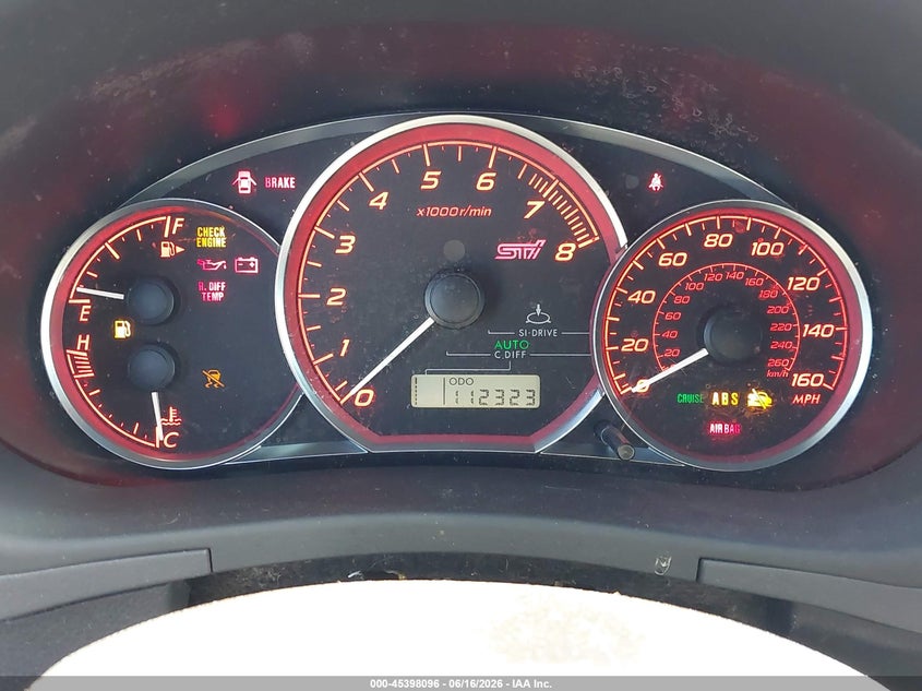 2008 Subaru Impreza VIN JF1GR89608L833761 IAAI salvage auction — LEFT FRONT, Salvage (California), sold $2,550 on 2026-07-23 (photo 7)
