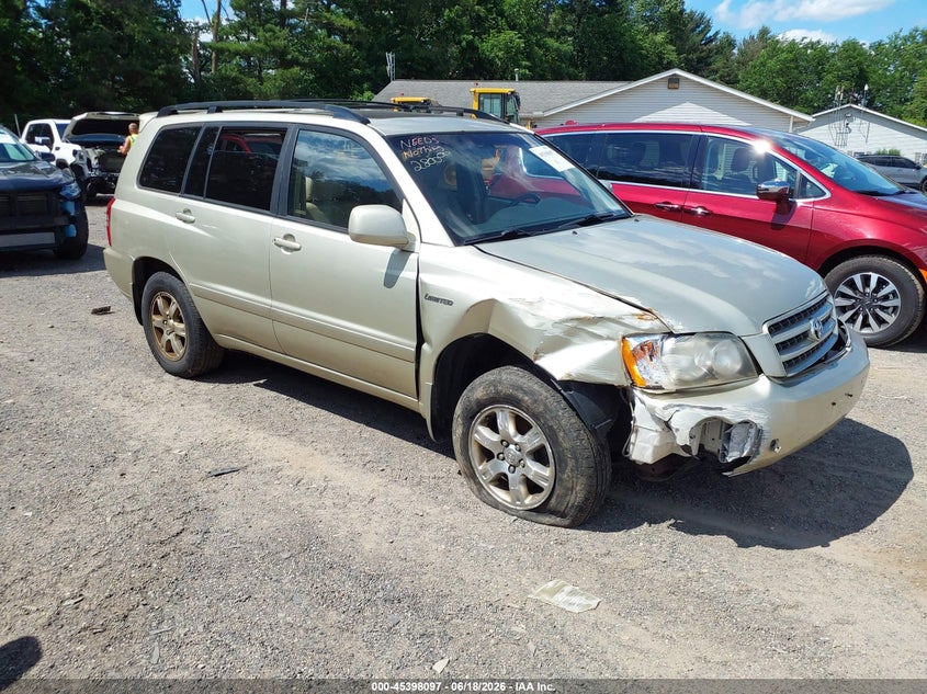 2003 Toyota Highlander VIN JTEHF21A230142760 IAAI salvage auction — RIGHT FRONT, Salvage (Ohio), sold $375 on 2026-07-06 (photo 1)