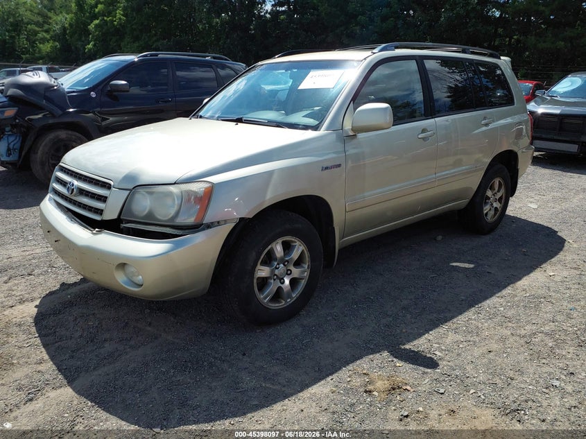 2003 Toyota Highlander VIN JTEHF21A230142760 IAAI salvage auction — RIGHT FRONT, Salvage (Ohio), sold $375 on 2026-07-06 (photo 2)
