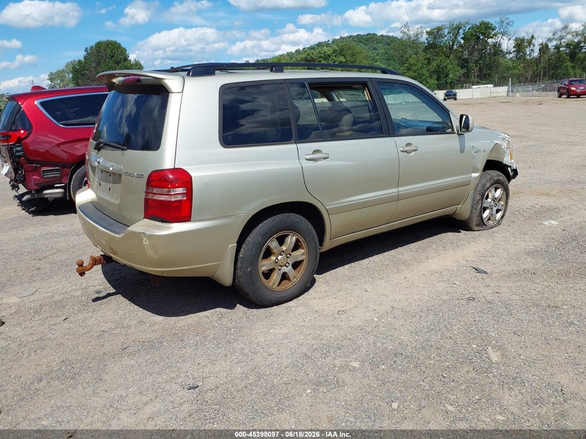 2003 Toyota Highlander VIN JTEHF21A230142760 IAAI salvage auction — RIGHT FRONT, Salvage (Ohio), sold $375 on 2026-07-06 (photo 4)
