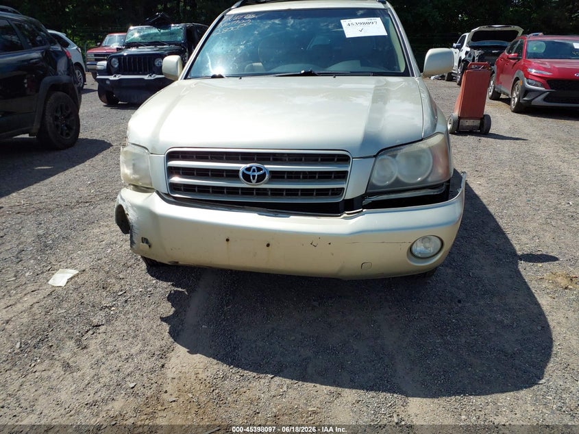 2003 Toyota Highlander VIN JTEHF21A230142760 IAAI salvage auction — RIGHT FRONT, Salvage (Ohio), sold $375 on 2026-07-06 (photo 6)