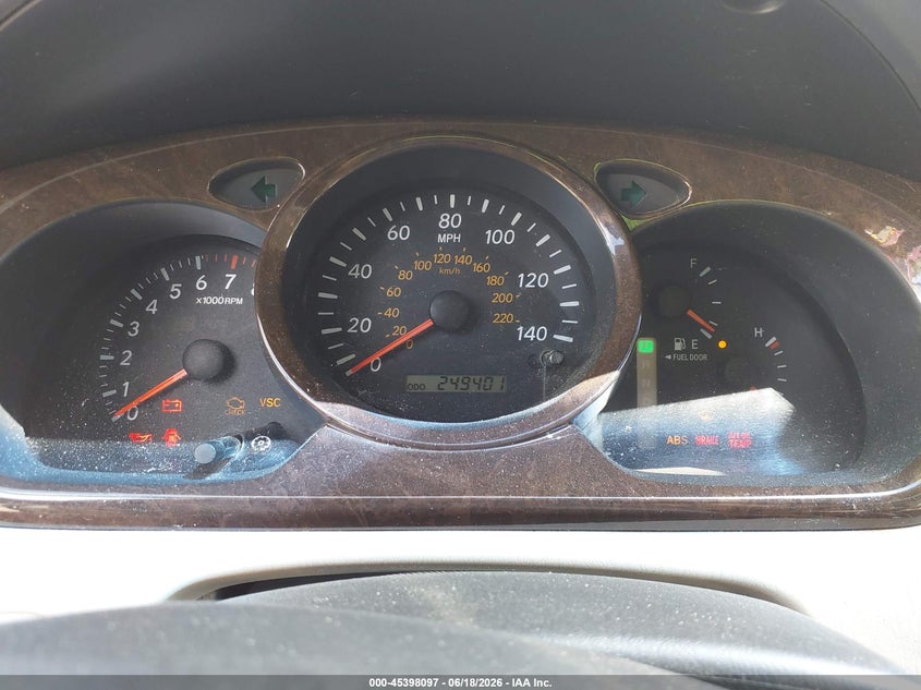 2003 Toyota Highlander VIN JTEHF21A230142760 IAAI salvage auction — RIGHT FRONT, Salvage (Ohio), sold $375 on 2026-07-06 (photo 7)