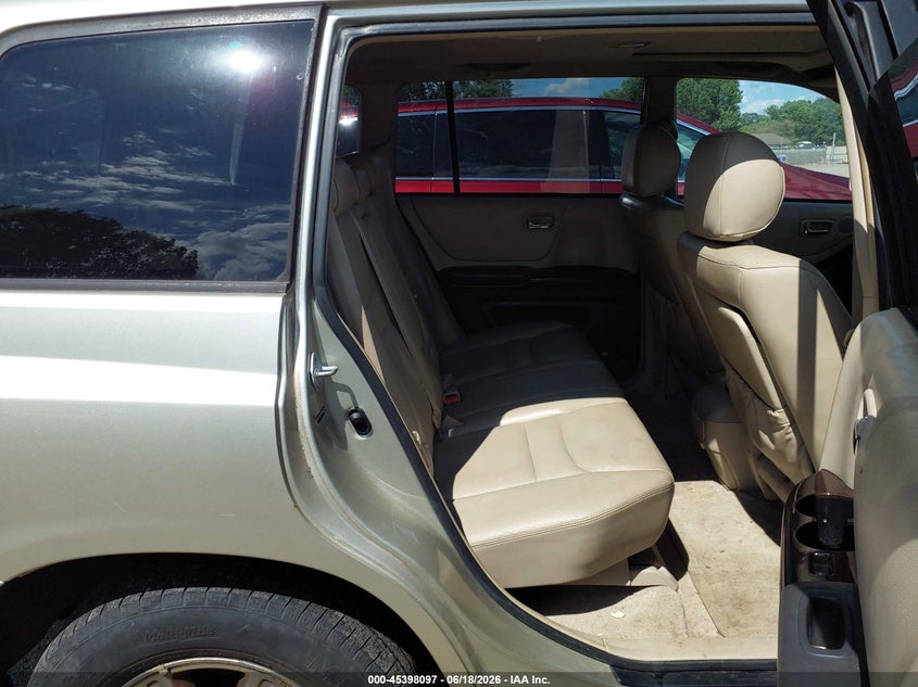2003 Toyota Highlander VIN JTEHF21A230142760 IAAI salvage auction — RIGHT FRONT, Salvage (Ohio), sold $375 on 2026-07-06 (photo 8)