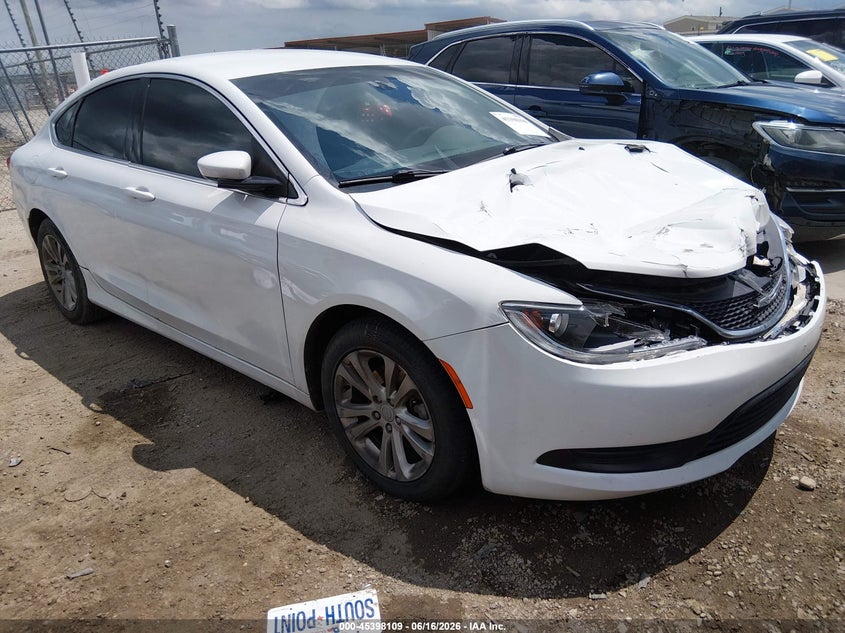 2015 Chrysler 200 VIN 1C3CCCFB3FN549741 IAAI salvage auction — FRONT END, Salvage (Texas), sold $700 on 2026-07-28 (photo 1)