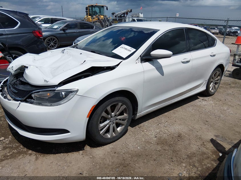 2015 Chrysler 200 VIN 1C3CCCFB3FN549741 IAAI salvage auction — FRONT END, Salvage (Texas), sold $700 on 2026-07-28 (photo 2)