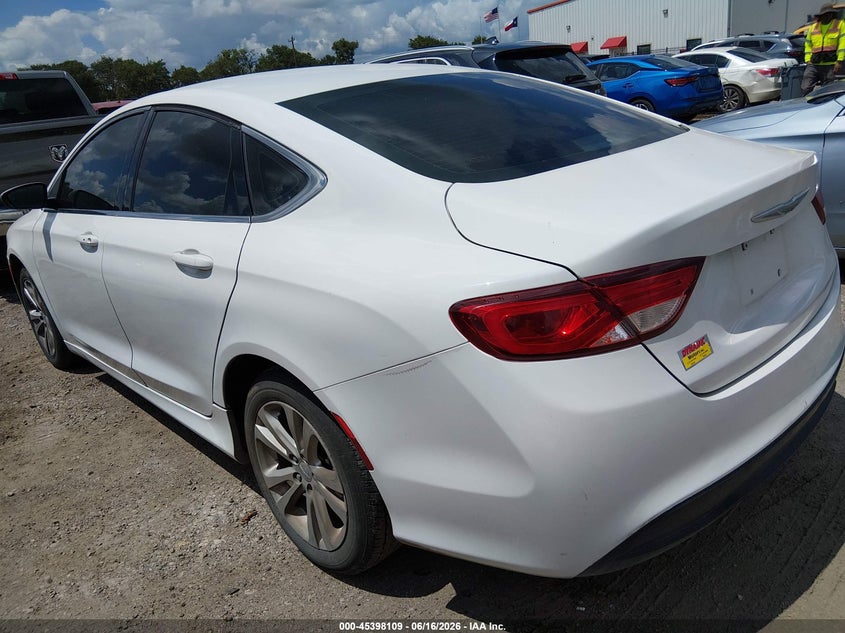 2015 Chrysler 200 VIN 1C3CCCFB3FN549741 IAAI salvage auction — FRONT END, Salvage (Texas), sold $700 on 2026-07-28 (photo 3)