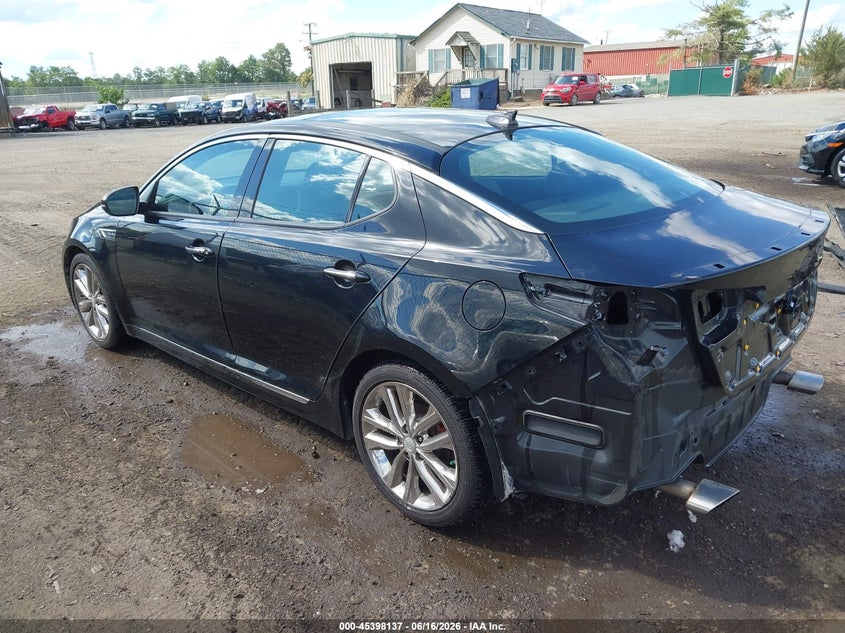 2015 Kia Optima VIN 5XXGR4A68FG394062 IAAI salvage auction — REAR END, Clear (Virginia), sold $1,600 on 2026-07-18 (photo 3)