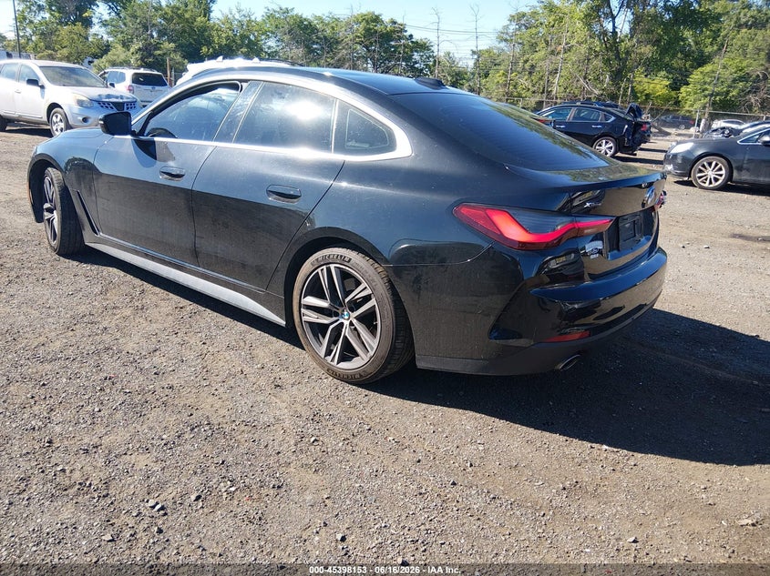 2023 BMW 4er VIN WBA73AV05PFN87837 IAAI salvage auction — REAR END, Salvage Title, sold $13,200 on 2026-08-14 (photo 3)