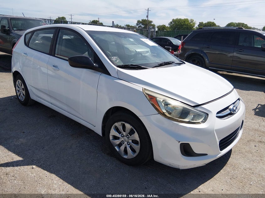 2016 Hyundai Accent VIN KMHCT5AE5GU287720 IAAI salvage auction — LEFT FRONT, Salvage (Kansas), sold $800 on 2026-07-17 (photo 1)