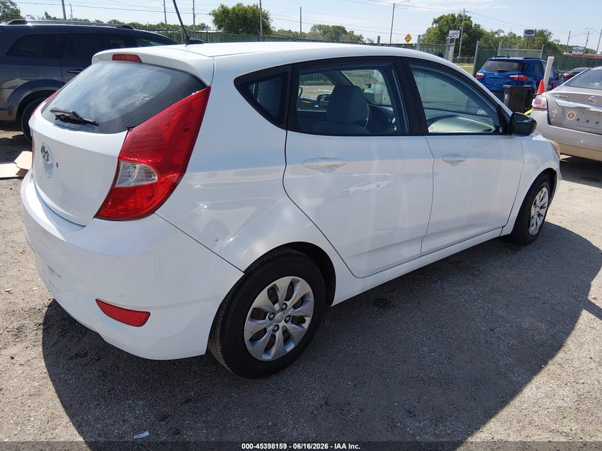2016 Hyundai Accent VIN KMHCT5AE5GU287720 IAAI salvage auction — LEFT FRONT, Salvage (Kansas), sold $800 on 2026-07-17 (photo 4)