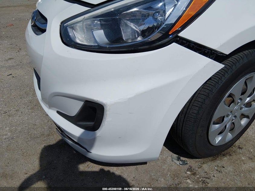 2016 Hyundai Accent VIN KMHCT5AE5GU287720 IAAI salvage auction — LEFT FRONT, Salvage (Kansas), sold $800 on 2026-07-17 (photo 6)