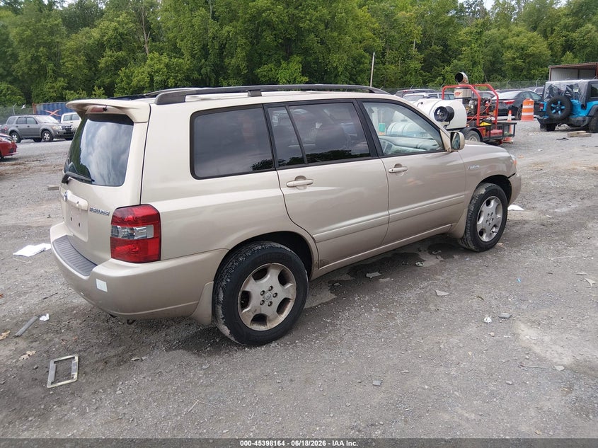 2006 Toyota Highlander VIN JTEEP21A660136982 IAAI salvage auction — FRONT END, Clear (Virginia), sold $1,050 on 2026-07-19 (photo 4)