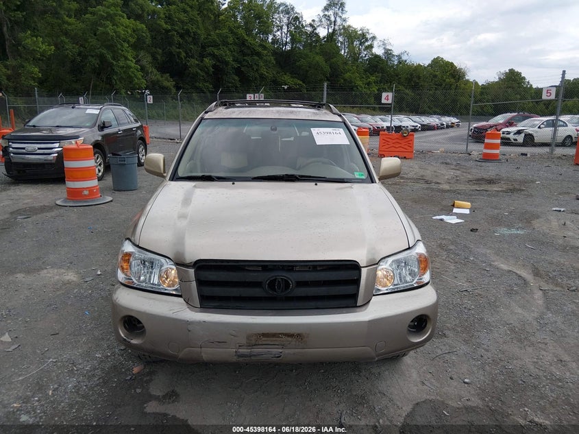 2006 Toyota Highlander VIN JTEEP21A660136982 IAAI salvage auction — FRONT END, Clear (Virginia), sold $1,050 on 2026-07-19 (photo 6)