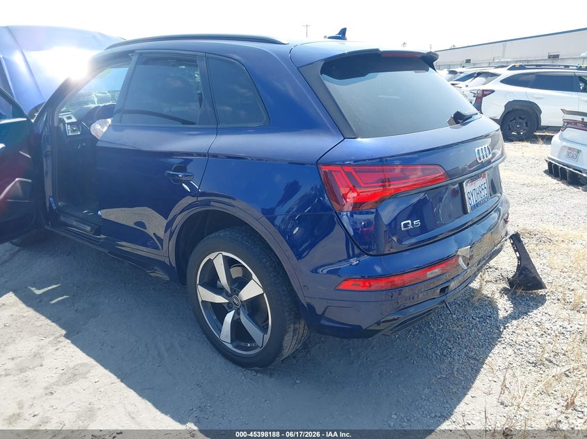 2022 Audi Q5 VIN WA1FAAFY1N2006003 IAAI salvage auction — RIGHT FRONT, Salvage Certificate (California), sold $3,750 on 2026-07-08 (photo 3)