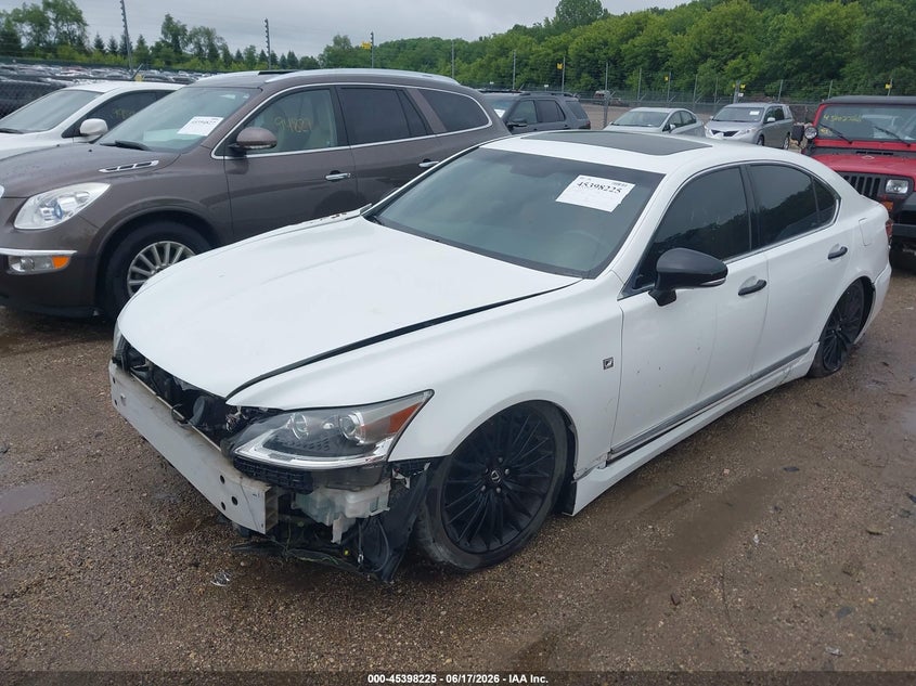 2015 Lexus Ls VIN JTHBL5EF2F5136263 IAAI salvage auction — FRONT END, Salvage (Texas), sold $1,600 on 2026-07-29 (photo 2)