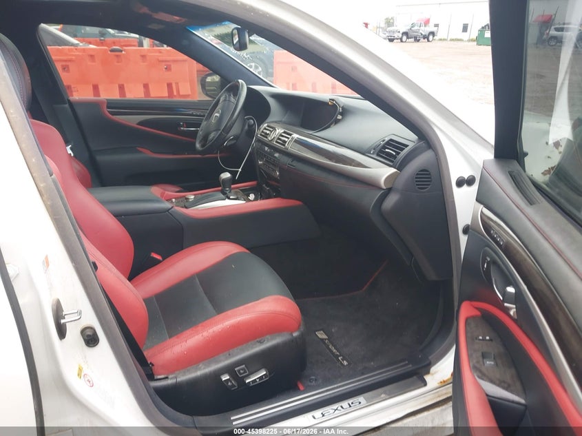 2015 Lexus Ls VIN JTHBL5EF2F5136263 IAAI salvage auction — FRONT END, Salvage (Texas), sold $1,600 on 2026-07-29 (photo 5)